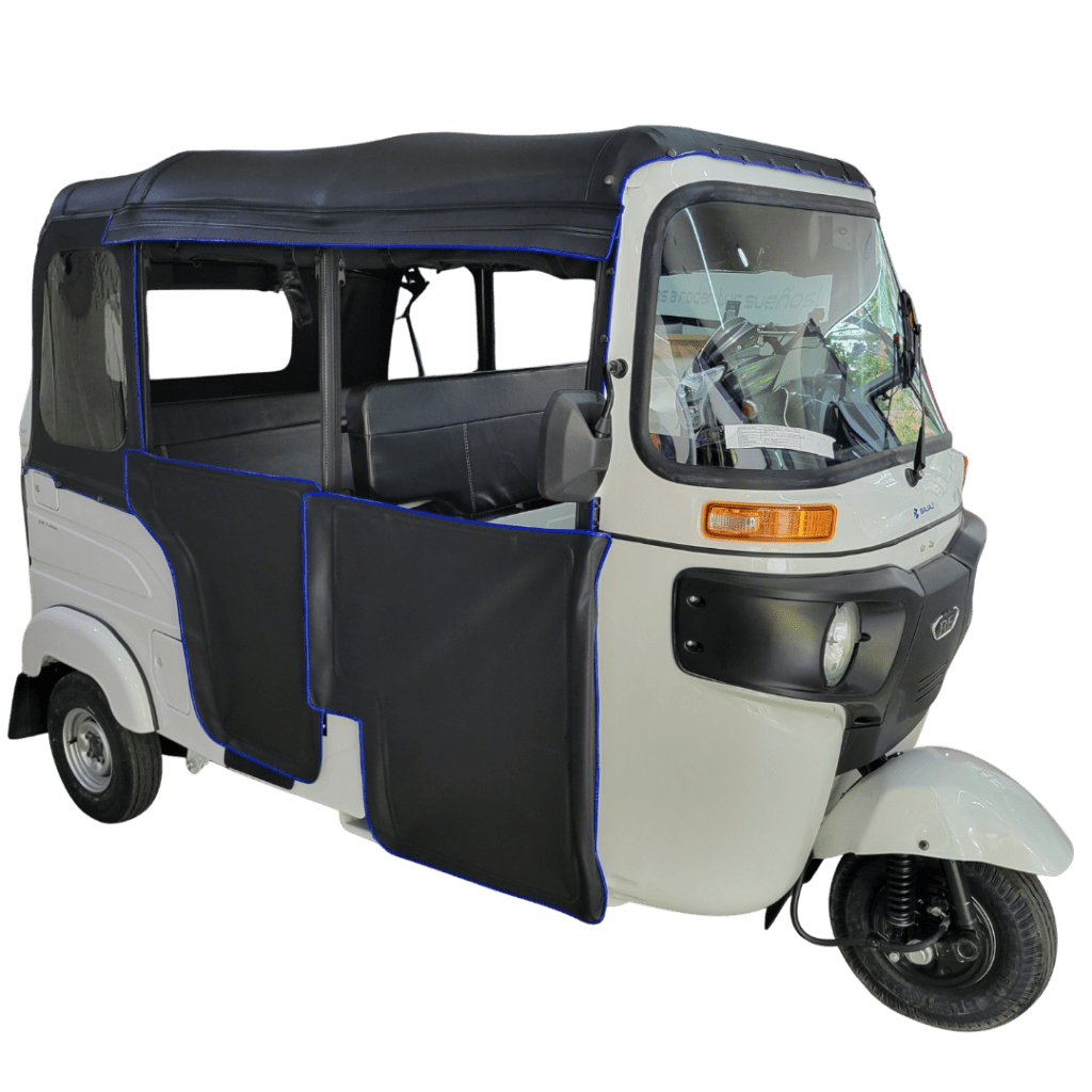 Bajaj Torito Carpa Lujo sin fondo con carpa azul.